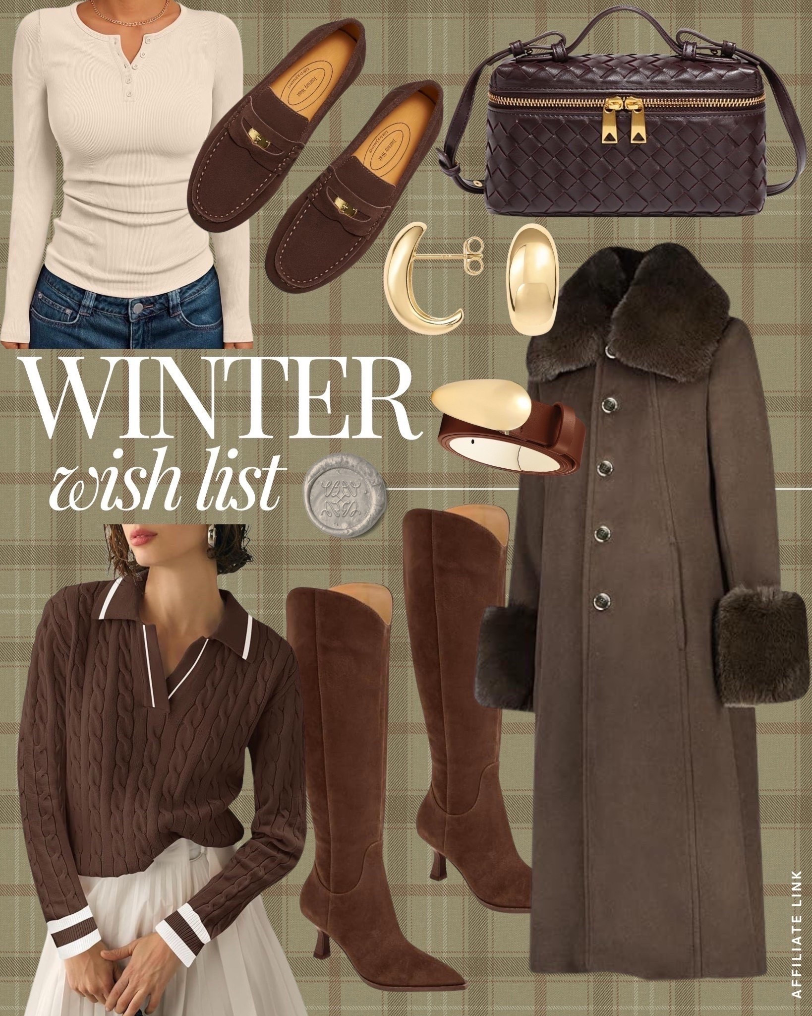 My winter wish list is full of timeless Amazon finds 🤎 From luxe loafers and chic suede boots to classic knits, tailored coats, and woven handbags—these pieces give that designer look without the price tag. Effortless, cozy, and elevated for the season ahead.

#AmazonWinterFashion #WinterWardrobe #AmazonFashionFinds #AffordableLuxury #AmazonStyle #AmazonMostLoved #LTKWinter #WinterFashionInspo #AmazonFavorites #AmazonOutfits
#LTKStyleTip 



#LTKSeasonal #LTKFindsUnder50 #LTKFindsUnder100