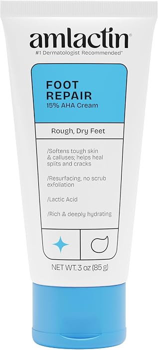 AmLactin Foot Repair Cream - Therapeutic Foot Cream for Dry Cracked Heels and Feet - Callus Softe... | Amazon (US)