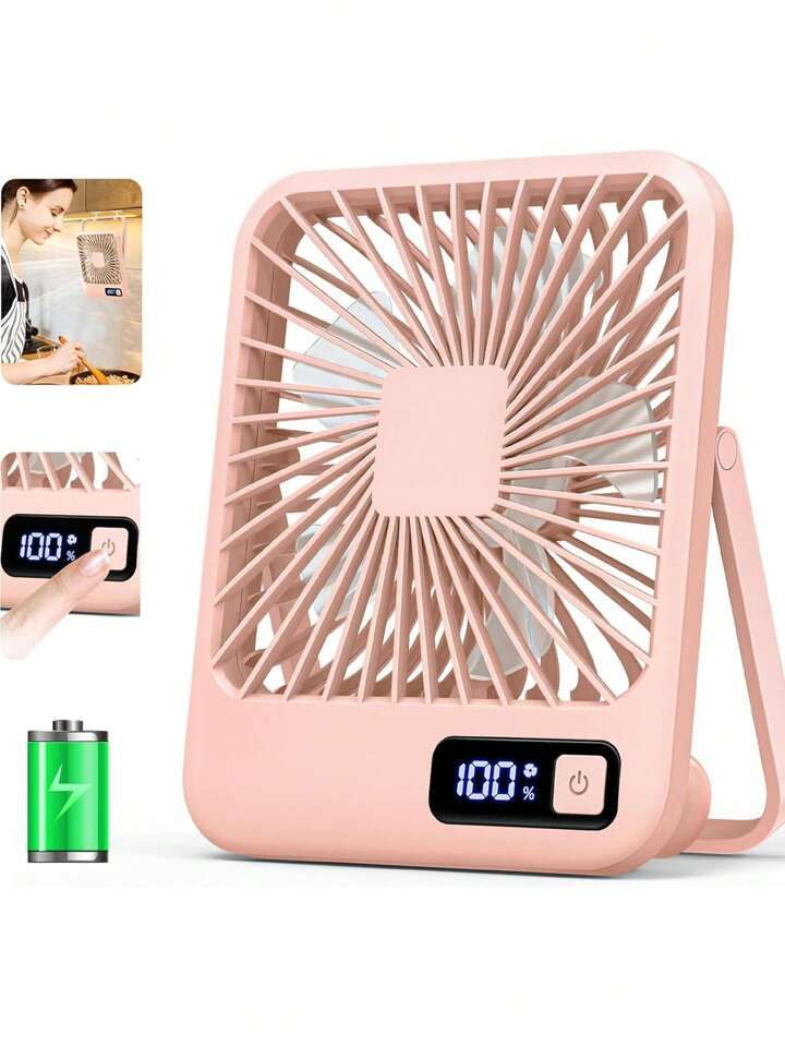Pink New Desktop/Wall Mounted Usb Electric Fan For Household/Student Dormitory/Bedroom/Office Wit... | SHEIN