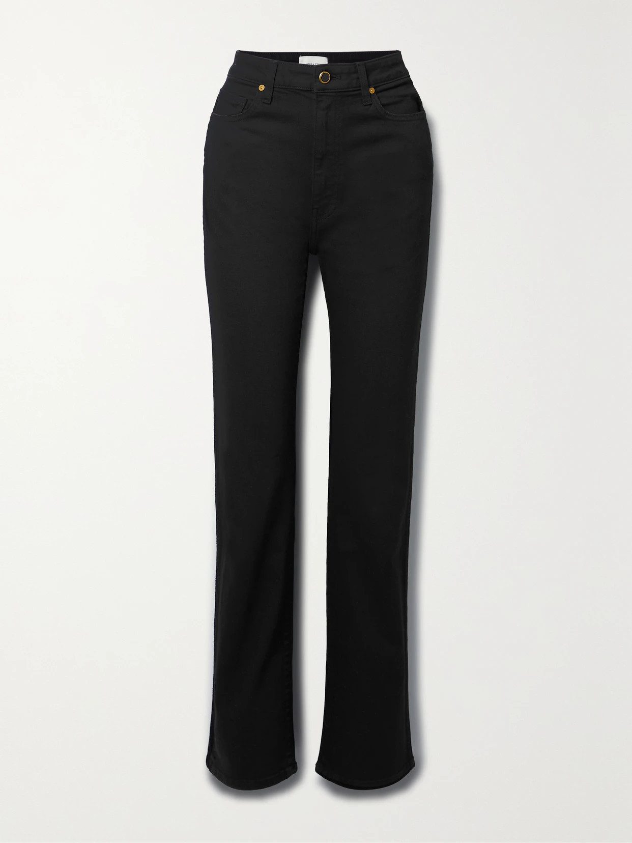 Khaite - Danielle High-rise Straight-leg Jeans - Black | NET-A-PORTER (UK & EU)