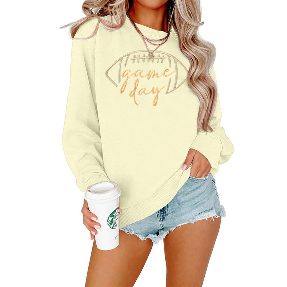 EGELEXY Football Game Day Sweatshirts Weekends Coffee and Football Sweatshirt Women Football Mom ... | Amazon (US)