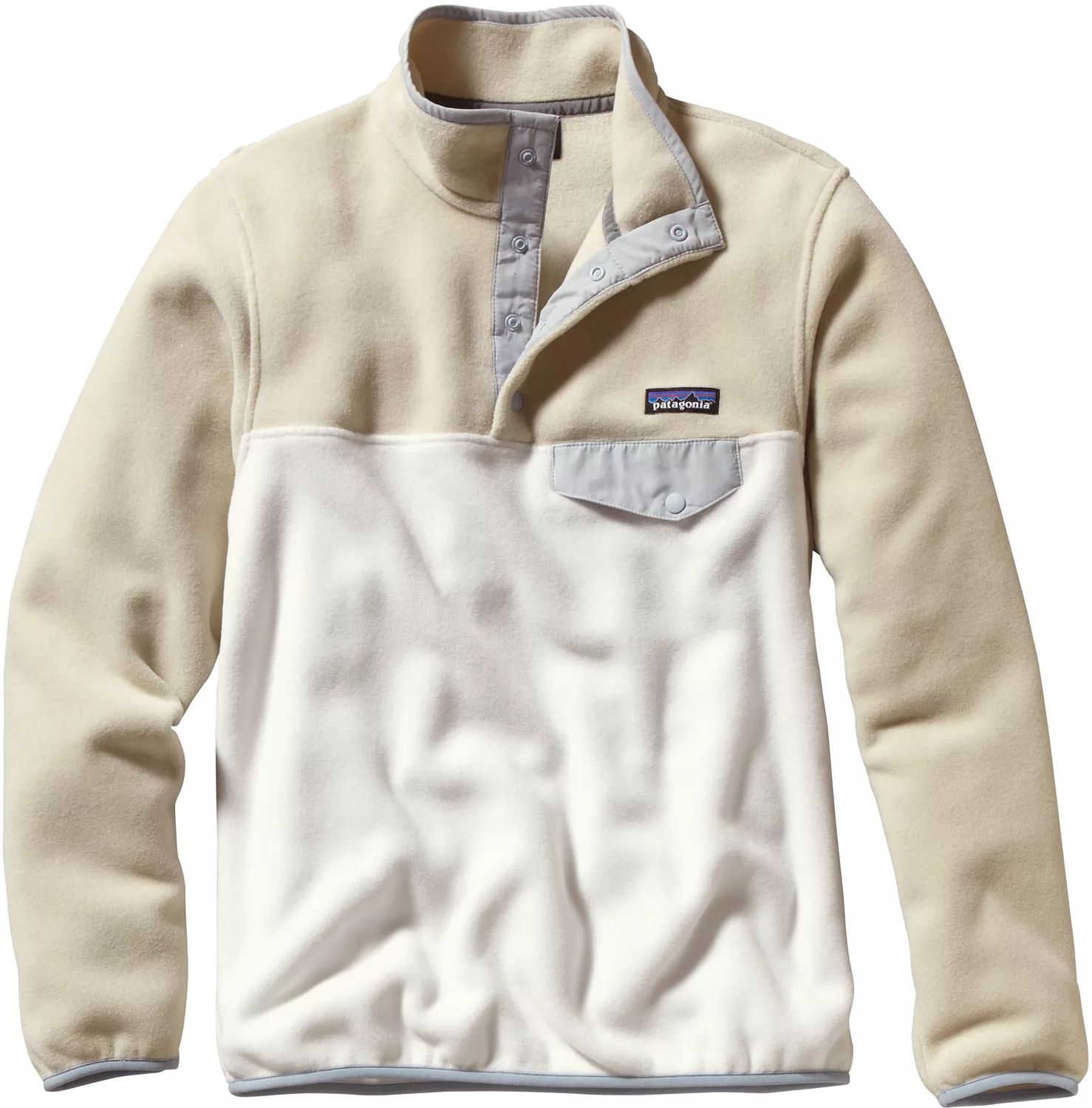 Patagonia Women's Synchilla Snap-T Fleece Pullover, Large, Bleached Stone | Dick's Sporting Goods