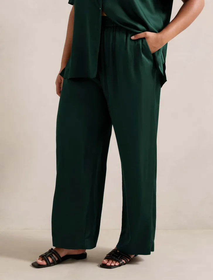 Jenna Curve Drawstring Wide Leg Pants | Forever New (AU)