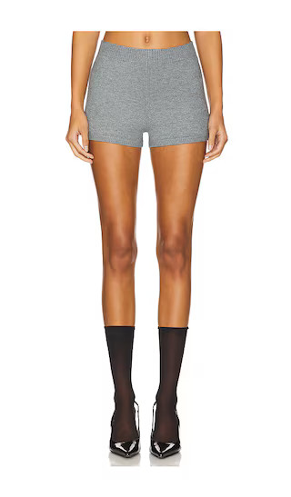 Calesia Knit Shorts in Heather Grey | Revolve Clothing (Global)