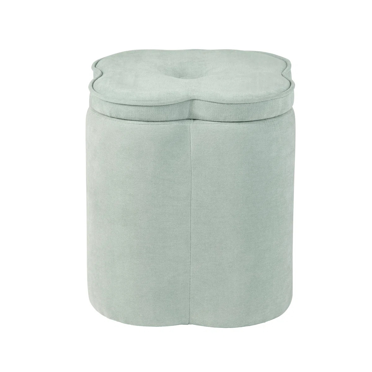 Chenille Flower Ottoman W/ Storage | Wayfair North America