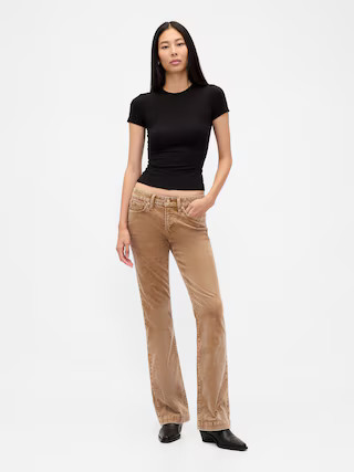 Low Rise Corduroy Long & Lean Pants | Gap (US)