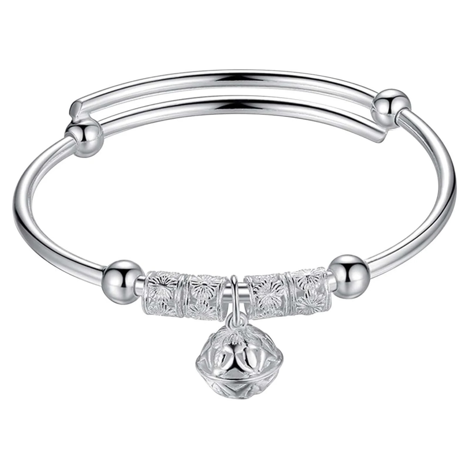 925 Sterling Silver Charm Bracelets & Bangles For Women Silver Jewelry Accessories | Walmart (US)
