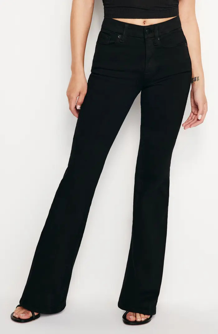 Good American Good Petite Flare Jeans | Nordstrom | Nordstrom