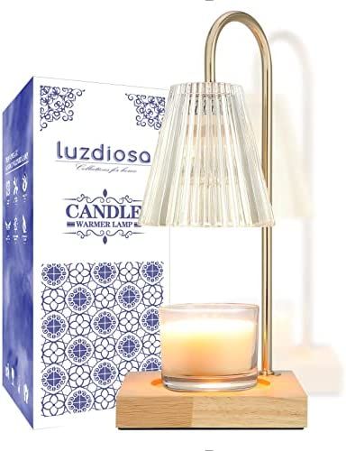 Candle Warmer Lamp with 2 Bulbs Compatible with Jar Candles Vintage Electric Candle Lamp Dimmable... | Amazon (US)