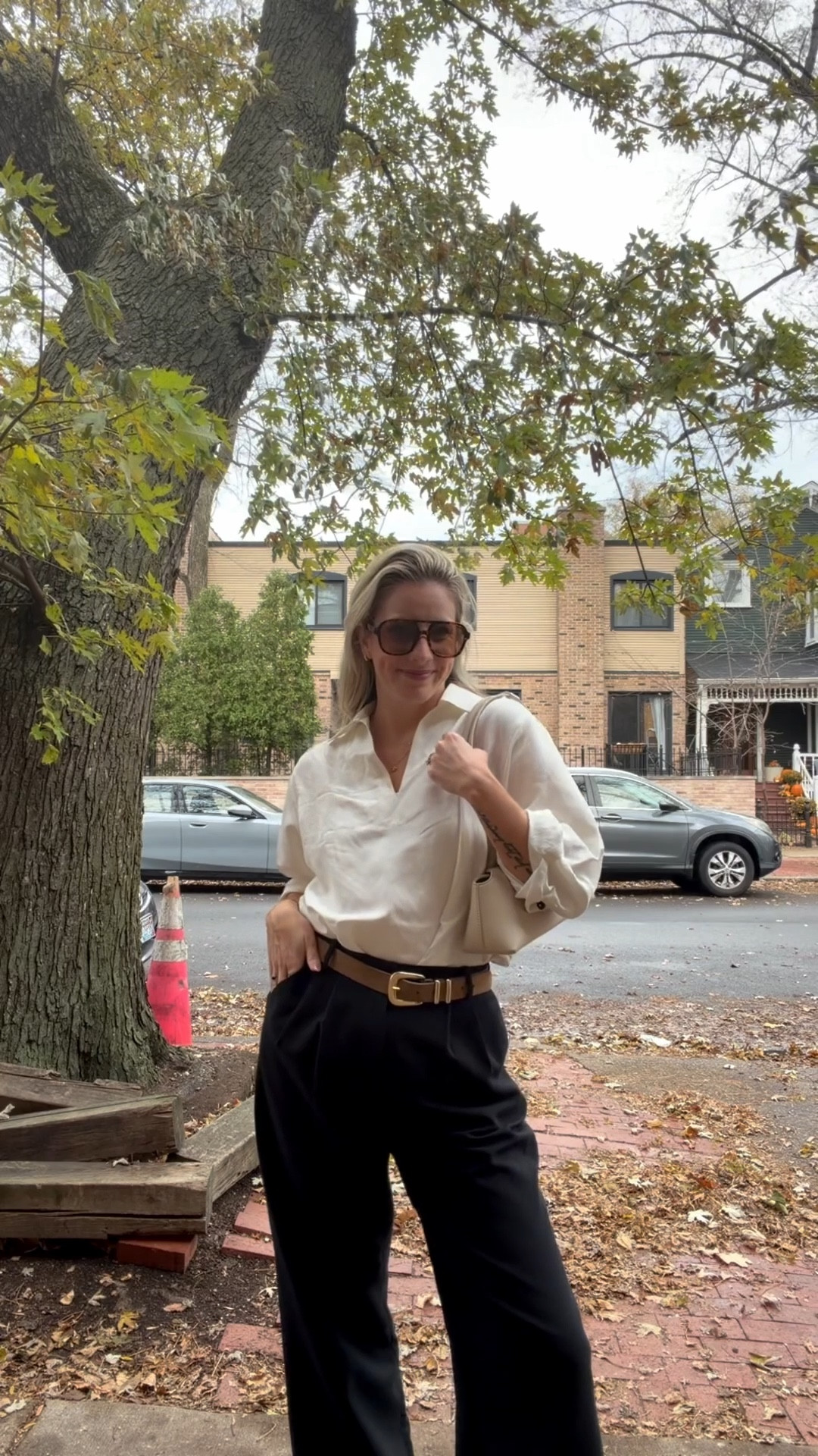 Effortless Everyday Outfit

Today’s neutral OOTD 🤍🖤
Black Abercrombie Sloan slacks with the dreamiest LilySilk linen–silk blend shirt tucked in for that effortless clean-girl look. Styled with my brown suede Veja sneakers, Sezane suede belt, and my cream Freja bag to pull the outfit together.

Simple, polished, wearable — linked everything below ↓

• Abercrombie Sloan Tailored Pants (Black)
• LilySilk Linen–Silk Blend Button-Up (White)
• Veja Suede Sneakers (Brown)
• Sezane Suede Belt
• Freja New York Bag (Cream)


#LTKStyleTip #LTKItBag #LTKootd