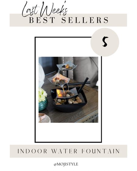 This indoor water fountain is one of this week’s best sellers! It’s the perfect home decor addition for a peaceful and relaxing environment.

#LTKhome #LTKfindsunder50 #LTKSeasonal
