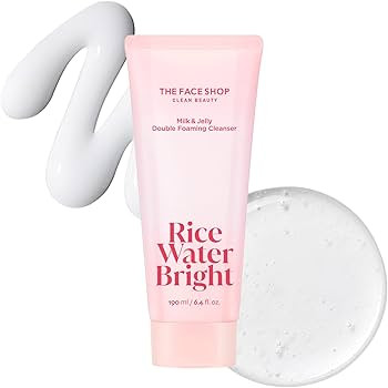The Face Shop Rice Water Bright Milk & Jelly Double Cleanser, Double Cleansing in Half the Time, ... | Amazon (US)