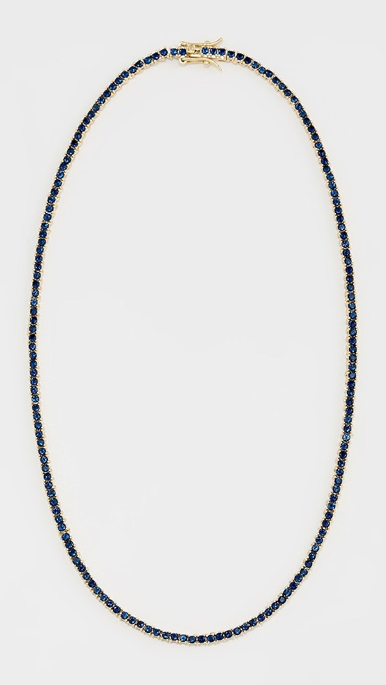 Navy Crystal Tennis Necklace | Shopbop