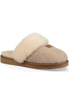 UGG® Cozy Knit Genuine Shearling Slipper (Women) | Nordstrom | Nordstrom