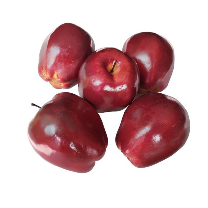 Lorigun Artificial Apples Fake Fruits Red Delicious Apples For Decoration, Decorative Fruit, Faux... | Amazon (US)
