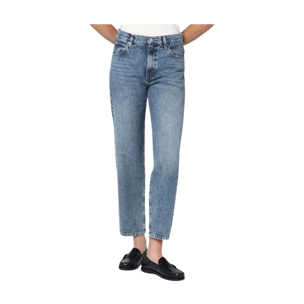 Frame, Cropped Jeans, female, Blue, W29, Le Jane Straight Leg Jeans | Miinto UK Ltd