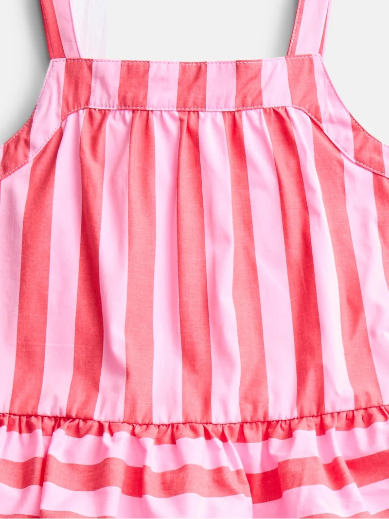 Wonder Nation Toddler Girls' Striped Tank Top and Shorts Set, 2-Piece, Sizes 12M-5T | Walmart (US)