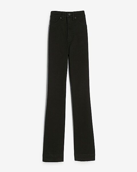 Super High Waisted Black Bootcut Jeans | Express