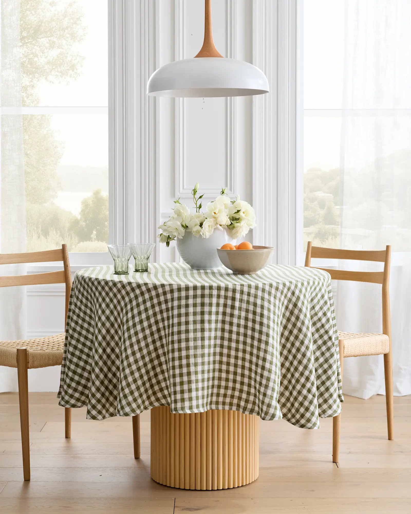 European Linen Gingham Tablecloth | Quince