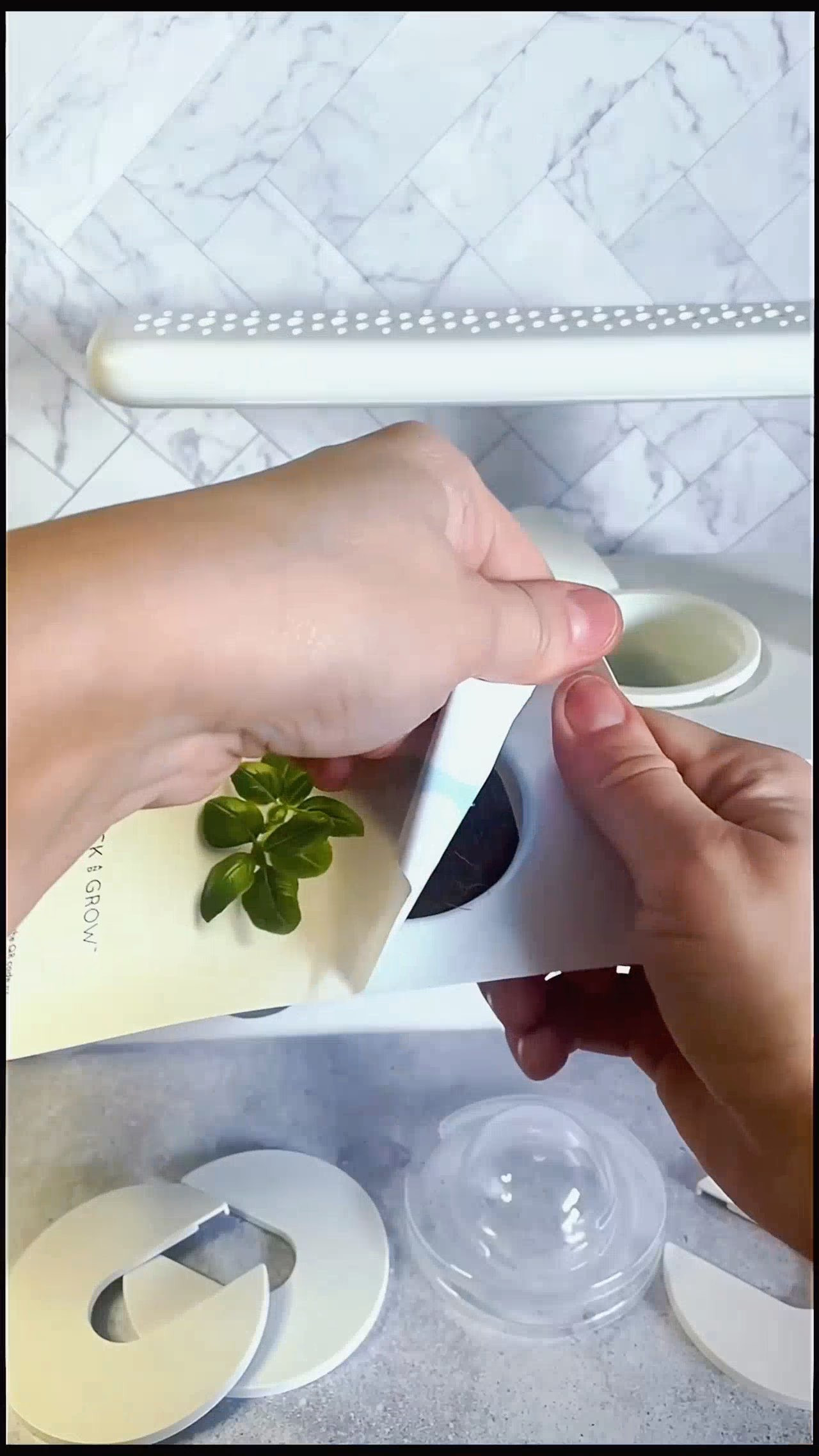 Fresh basil with zero effort 🌱✨ I just unboxed the Click & Grow Smart Garden 3 and it’s my new favorite Amazon kitchen must have. This self watering indoor herb garden takes all the stress out of growing herbs at home — no soil, no mess, no overwatering. Just plug it in, pop in the pods, and enjoy fresh basil right from your kitchen 👩‍🍳💚 Perfect for home cooks, Amazon finds lovers, and anyone looking for a cozy kitchen upgrade! #viralproducts #amazonfinds #kitchengagets #garden 

 #LTKSeasonal #LTKU #LTKHome