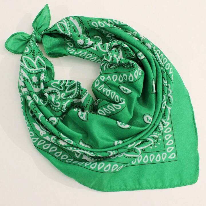 1 stuk In de mode Paisley Geprint Bandana Effen kleur Zakdoek Hip Hop Cowboy Cowboy girl Hoofdoms... | SHEIN