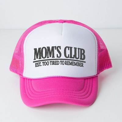 Embroidered Tired Mom's Club - Women's Graphic Foam Trucker Hat | Target