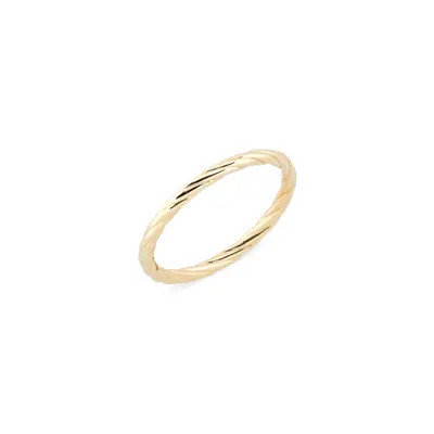 Bony Levy 14K Gold Twisted Stackable Ring in 14K Yellow Gold at Nordstrom, Size 7 | Nordstrom