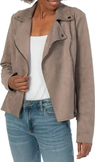 Milana Faux Suede Moto Jacket | Nordstrom
