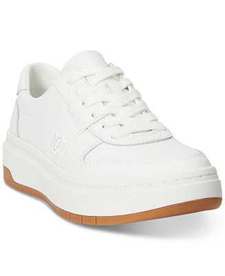 Lauren Ralph Lauren Women's Harlie Lace-Up Sneakers - Macy's | Macy's