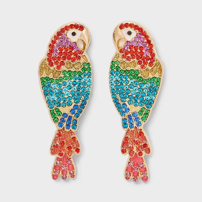 SUGARFIX by BaubleBar Squawk Of The Town Statement Earrings - Multicolor | Target