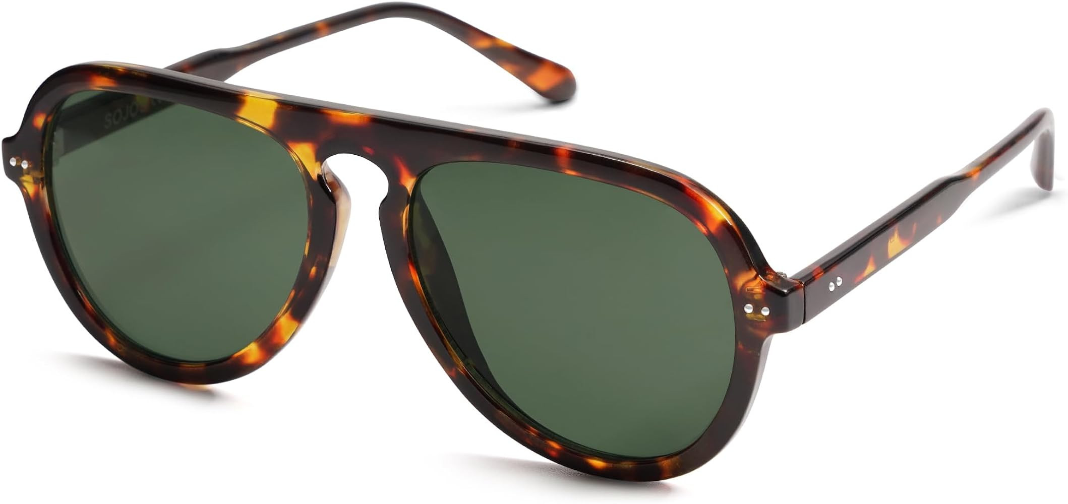 SOJOS Retro Aviator Sunglasses Womens Mens Vintage Plastic Frame Shades Lentes De Sol Para Mujer ... | Amazon (US)