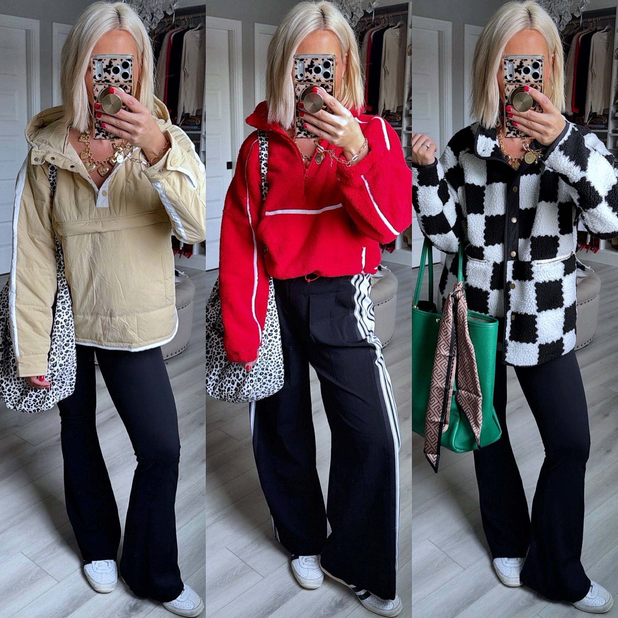 We unboxed it all together now let’s try it on!!!! I think we found some winners!!!!!
⬇️⬇️⬇️
Wearing medium in all tops except the heart sweater with the checkered sleeves is a size small!
Legging small
Track pants medium (should have done small)
Jeans size medium (roomy fit)
Black denim sized down to a 2 (run big) 

#LTKFindsUnder50 #LTKFindsUnder100 #LTKSaleAlert