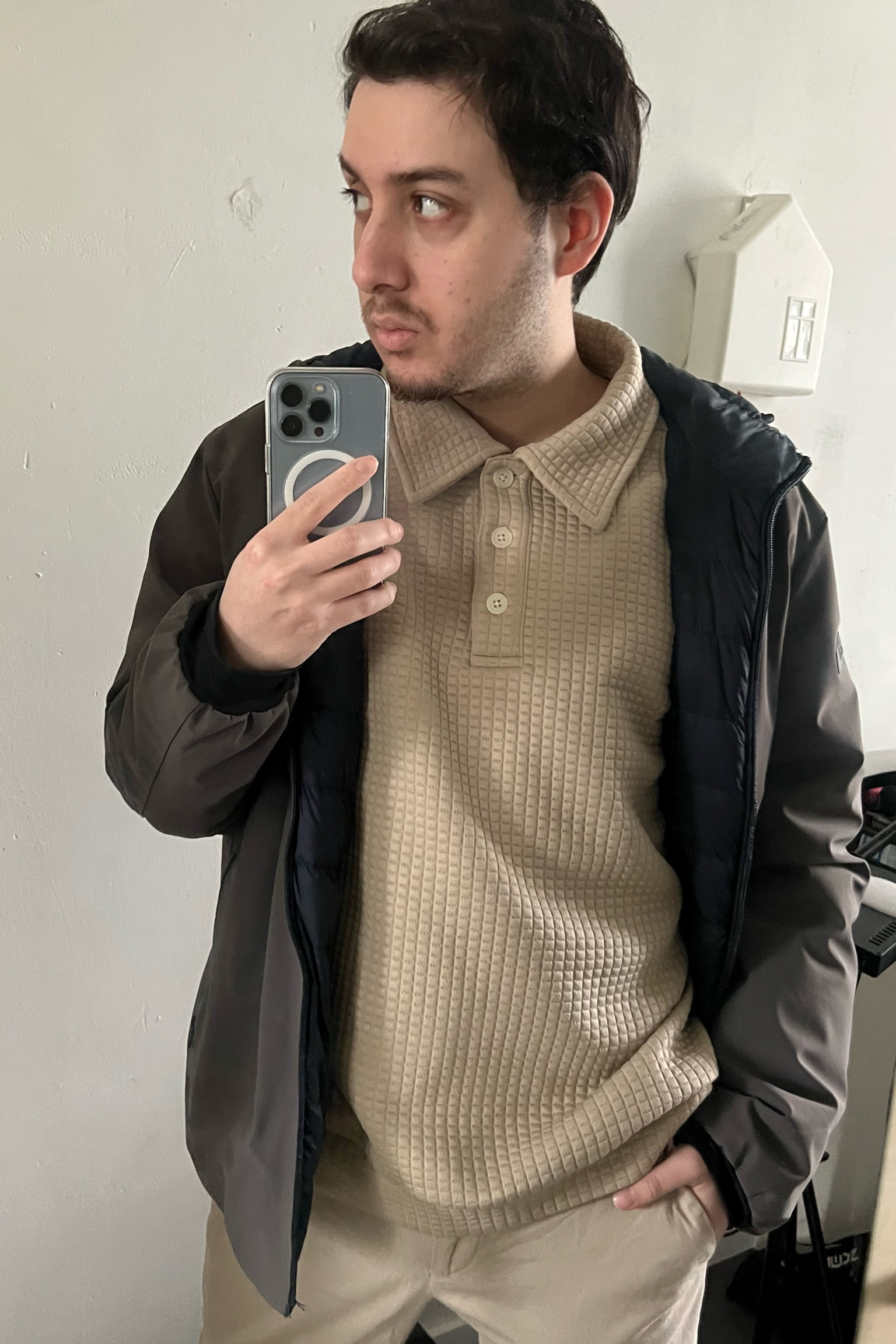 Hi LTK Fam,

Here is another fit for the lads! 

Jacket: Polo Ralph Lauren 
Blouse: Shein / M
Pants: Calvin Klein / M
Case: Apple

#LTKmens #LTKfit #LTKeurope