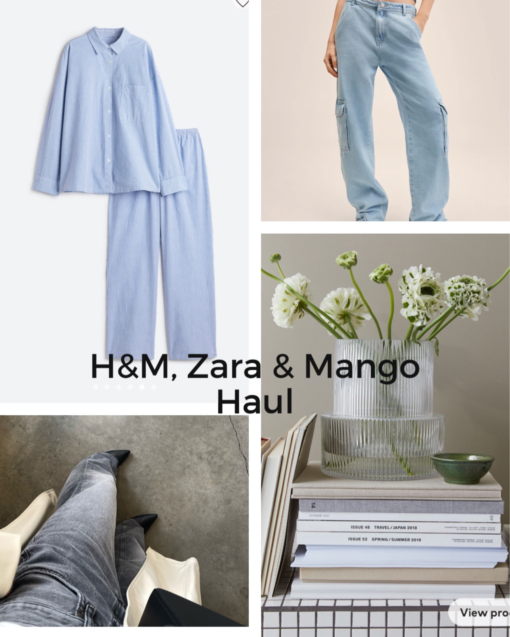 Here are the pieces I picked up from H&M and Mango - you can watch my TikTok video for the Zara codes!