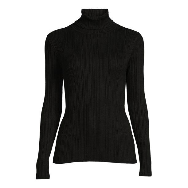 Time and Tru Women's Turtleneck Sweater - Walmart.com | Walmart (US)