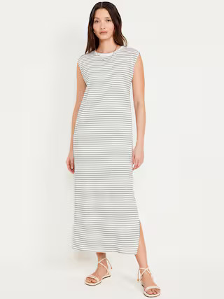 Sleeveless Maxi Column Dress | Old Navy (US)