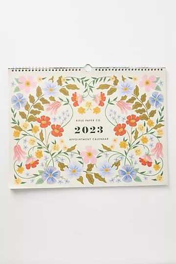 Rifle Paper Co. 2023 Appointment Wall Calendar | Anthropologie (US)