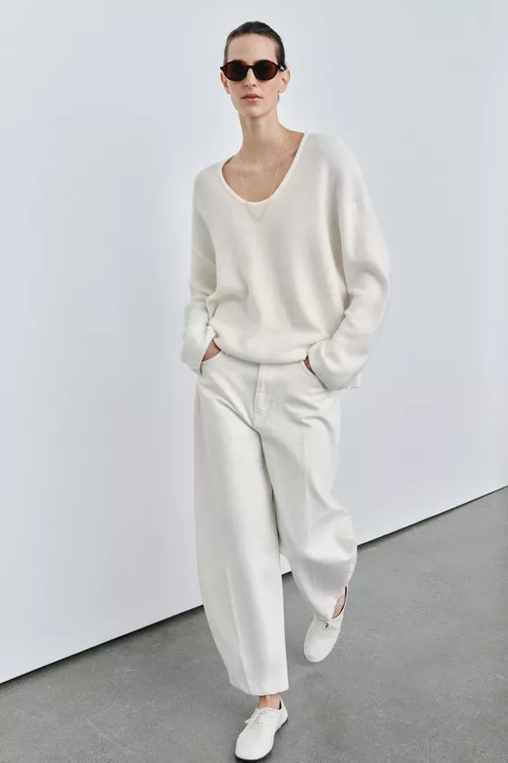 ZW COLLECTION BARREL HIGH-WAIST JEANS | Zara UK