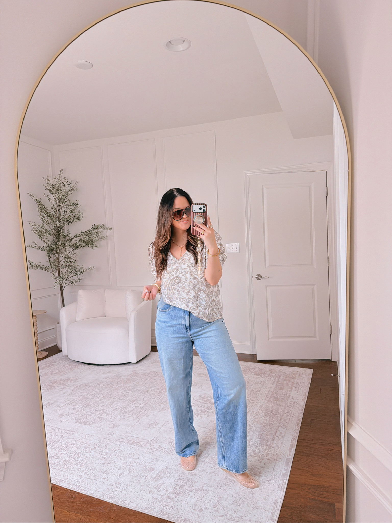 wearing a large in the top, size 14 in the pants

#LTKSeasonal #LTKMidsize