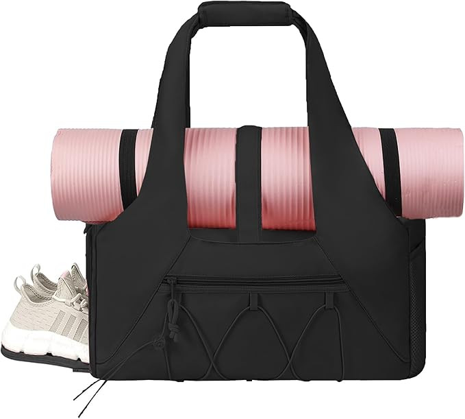 Gym Bag for Women & Men Duffle Bag with Shoes Compartment and Wet Compartment - Ideal for Travel,... | Amazon (US)