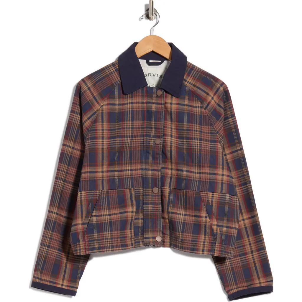 ORVIS Nantucket Plaid Jacket in Peacoat Madeleine Plaid at Nordstrom Rack, Size X-Large | Nordstrom Rack