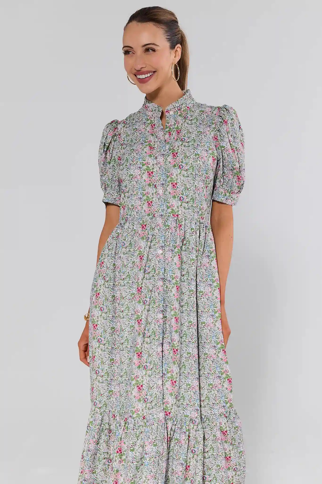 Martha Multi Floral Maxi Dress | Avara