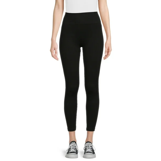 No Boundaries Juniors Seamless Ribbed Leggings, Sizes S-XXL | Walmart (US)