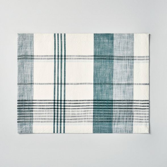 Plaid Placemat Green/Cream - Hearth & Hand™ with Magnolia | Target