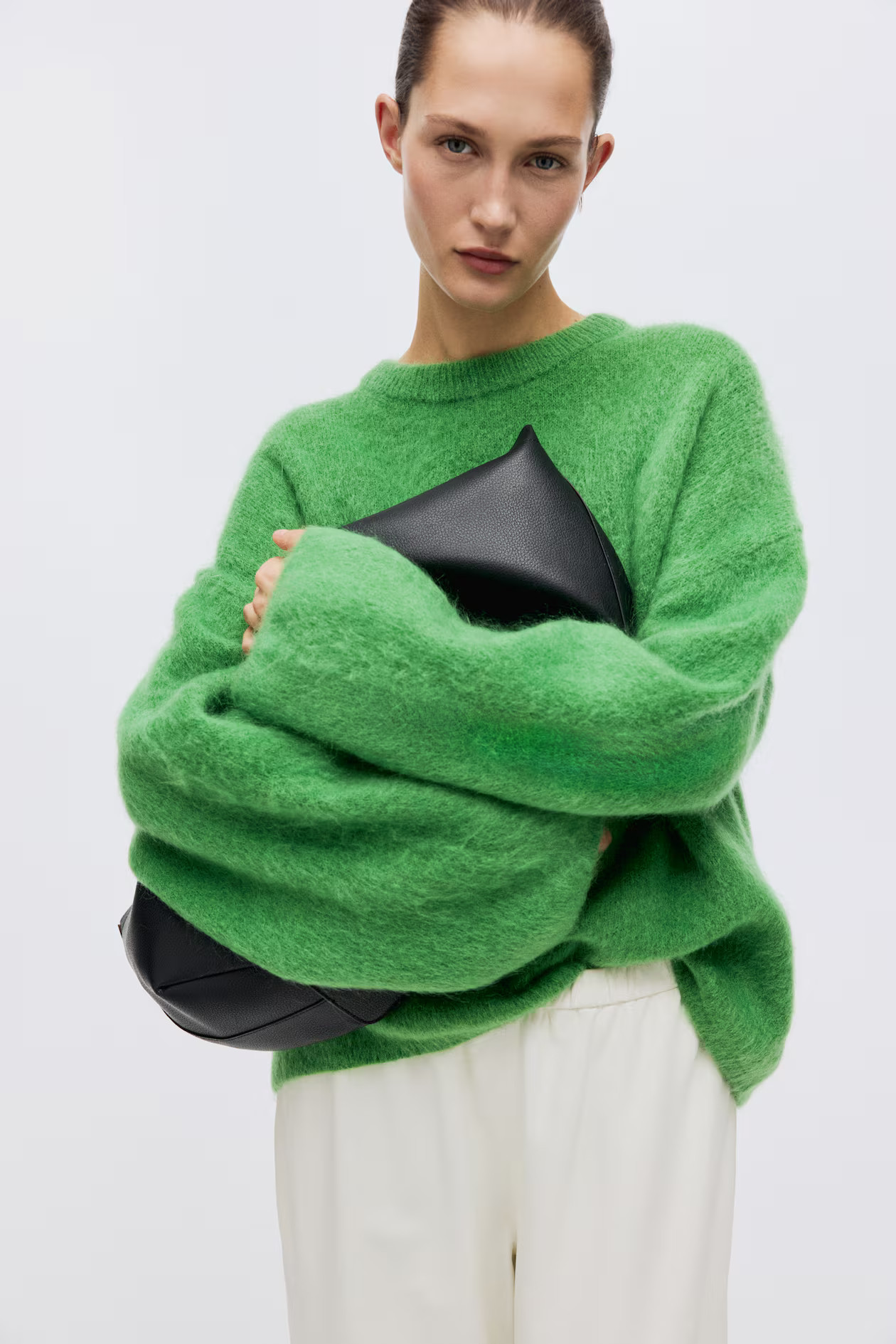 Oversized Mohair-Blend Sweater | H&M (US + CA)