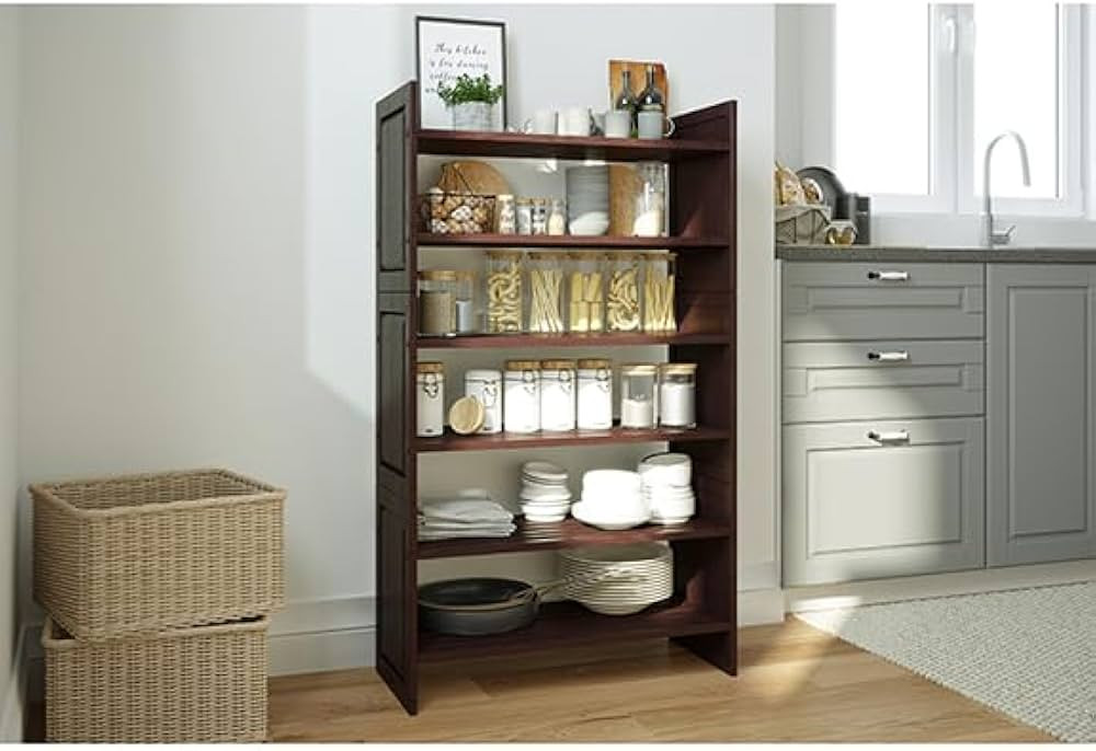 John Louis Home Solid Wood 3 Tier Storage Rack (Esprtesso) | Amazon (US)