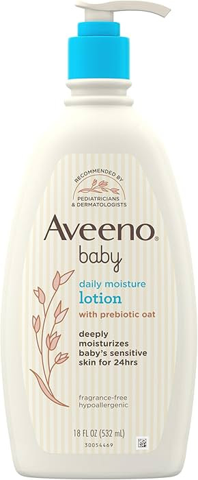 Aveeno Baby Daily Moisture Body Lotion for Sensitive Skin, Hypoallergenic Moisturizing Baby Lotio... | Amazon (US)