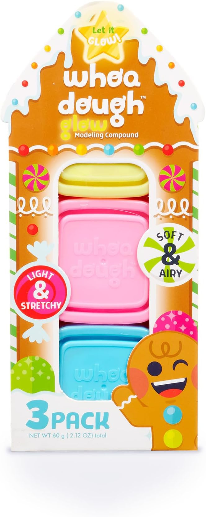 Whoa Dough Air Dry Clay Holiday Gingerbread Limited Edition Pack by Chuckle & Roar | Amazon (US)