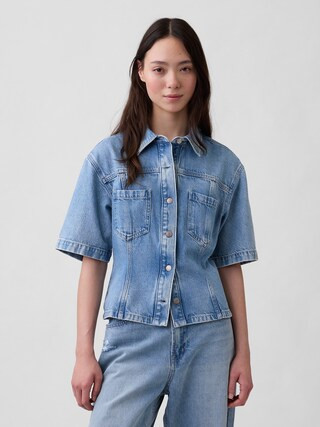 UltraSoft Denim Pocket Shirt | Gap (CA)