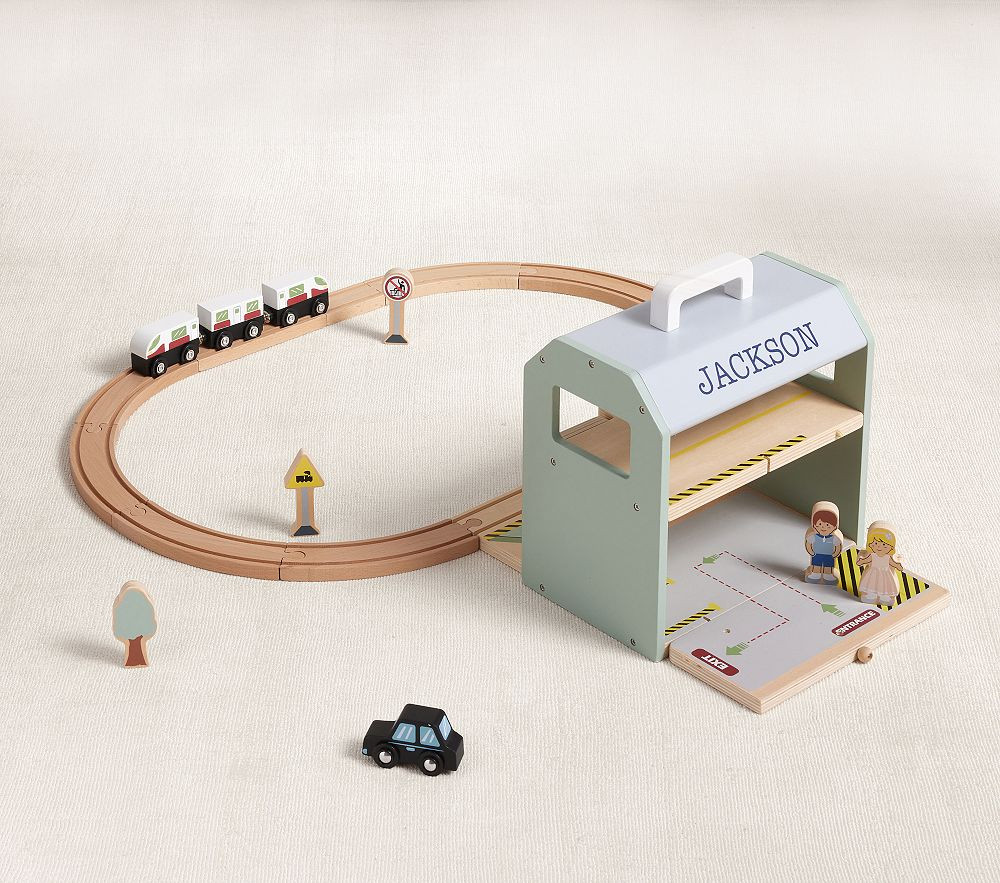 Big Jigs Wooden Train Set | Pottery Barn Kids